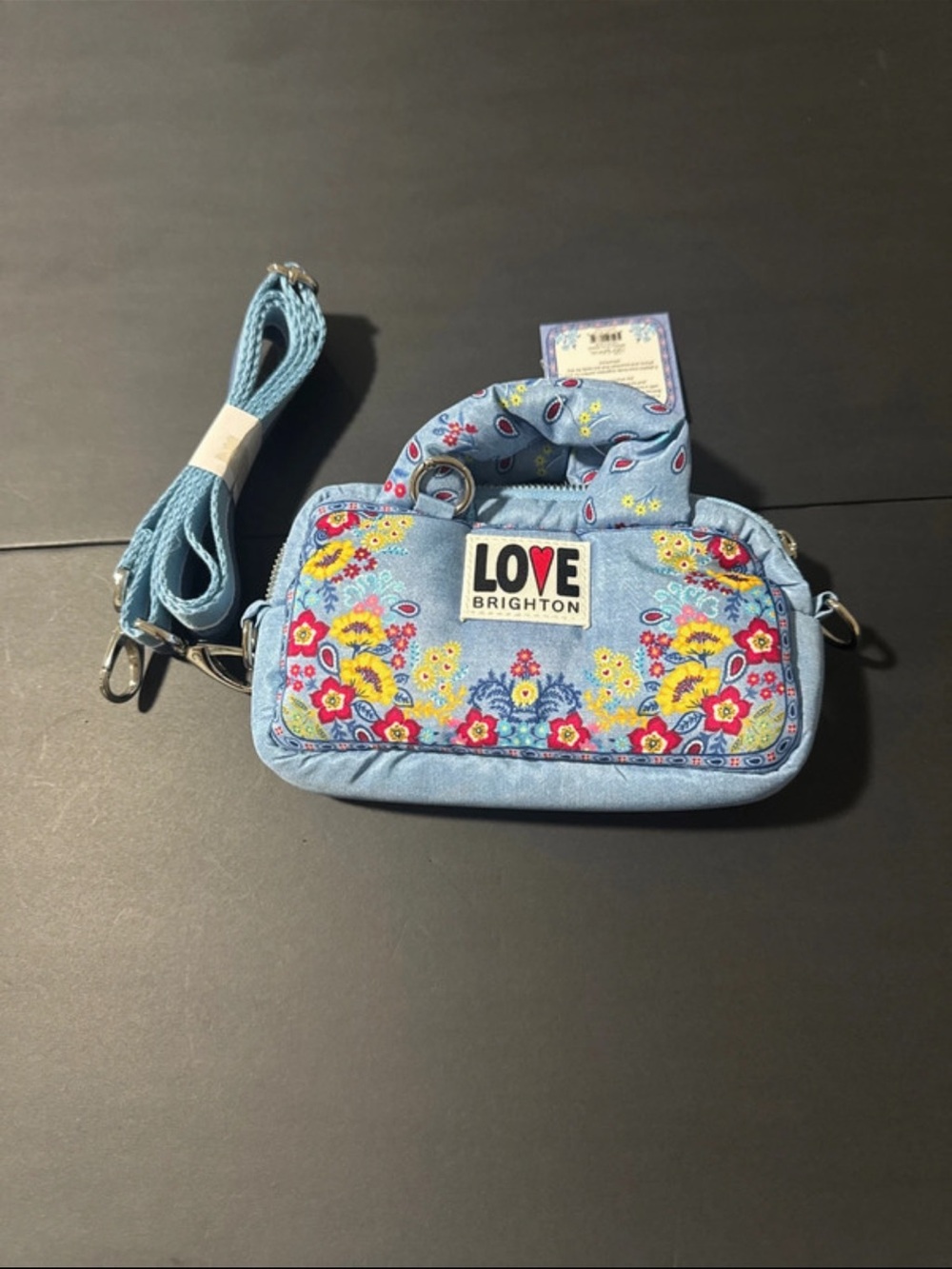 Brighton Bandana Love Crossbody Bag